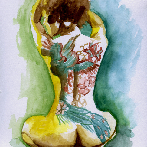 Tatuerad flicka Tatuerad flicka