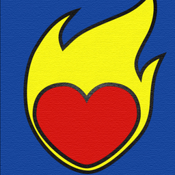 Flaming heart