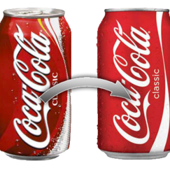 Coca Colas nya design Coca Colas nya design