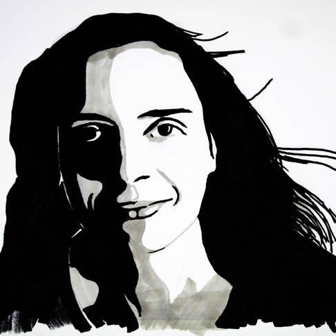 Tuschteckning Tina Tuschteckning Tina