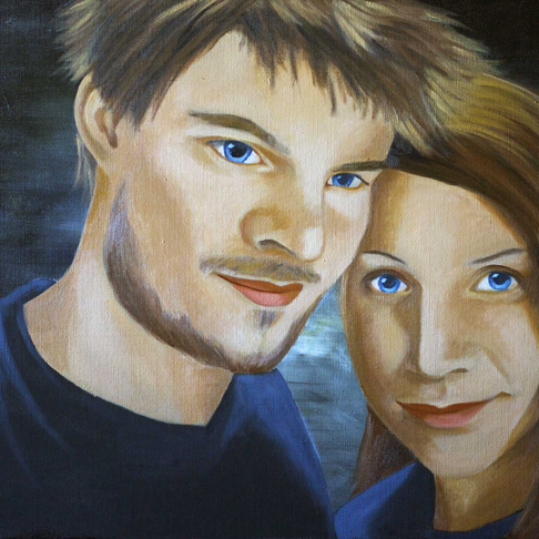 Portrtt av Rickard och Sandra Portrtt av Rickard och Sandra